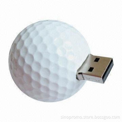 Golf-shaped USB Flash Drive, Made of ABS